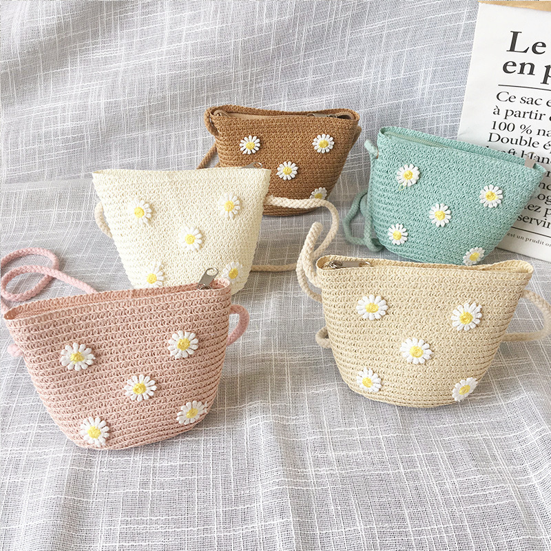 Summer Children's Straw Woven  - огляд і ціна Embroidery Wallet