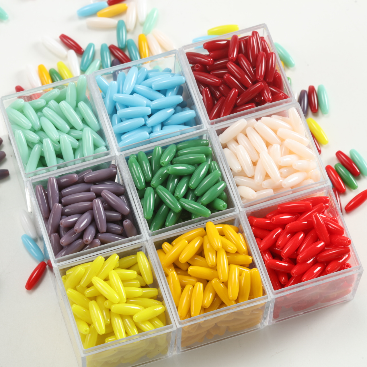 3x11mm Long Fusiform Beads Gla - огляд і ціна Embroidery Glass Beads