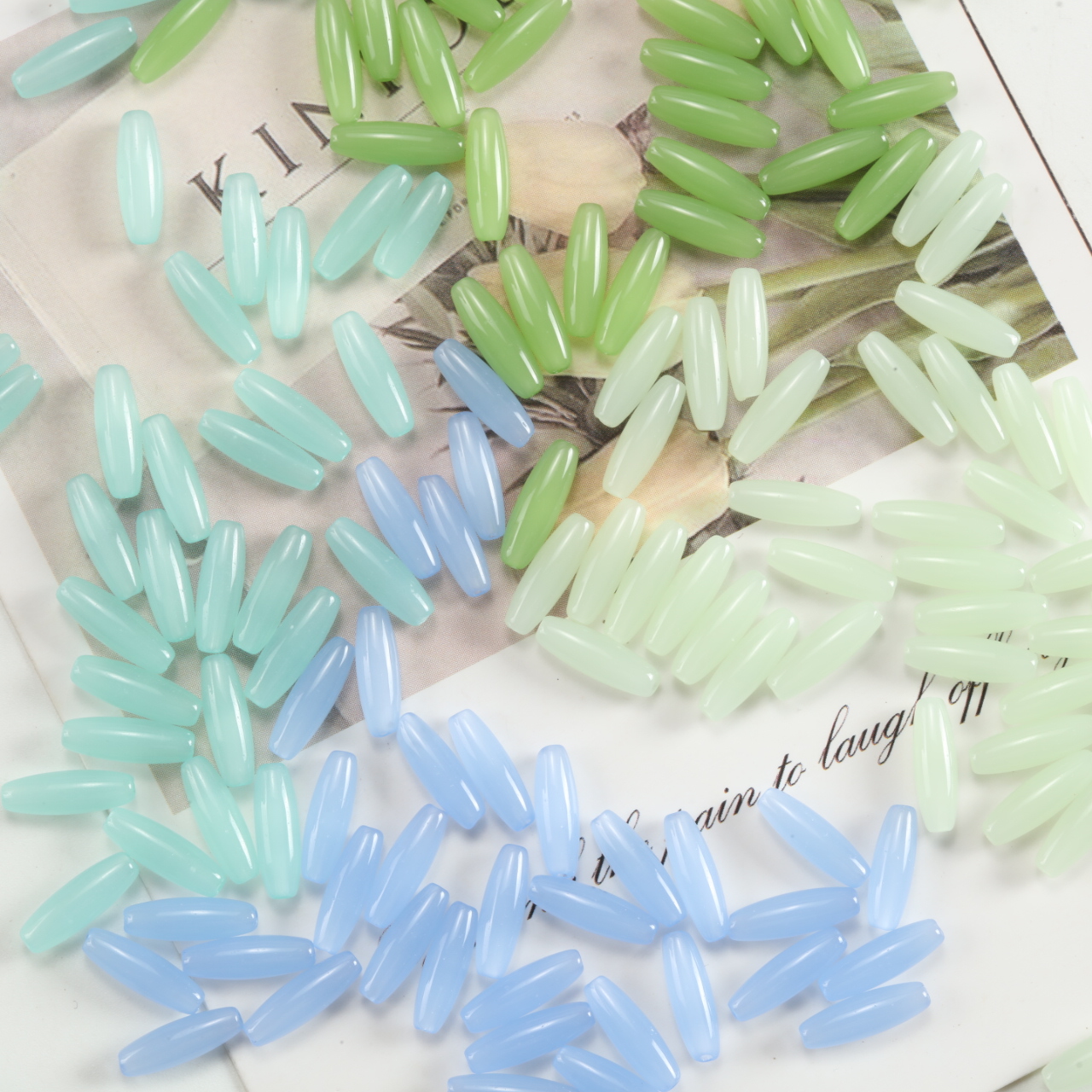 3x11mm Long Fusiform Beads Gla - огляд і ціна Embroidery Glass Beads