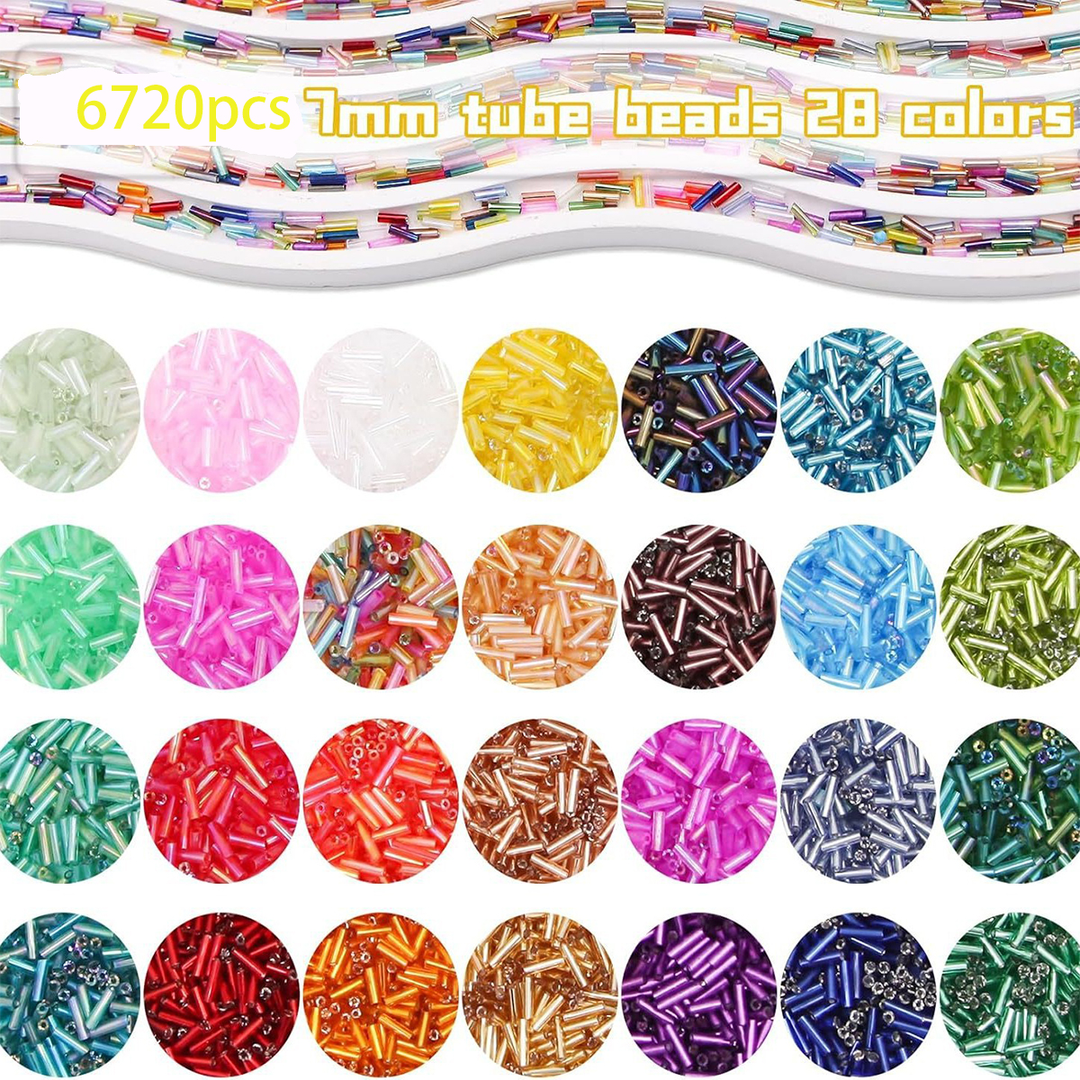 About 6720Pcs/Box 7mm 28 Color - огляд і ціна Embroidery Youtube