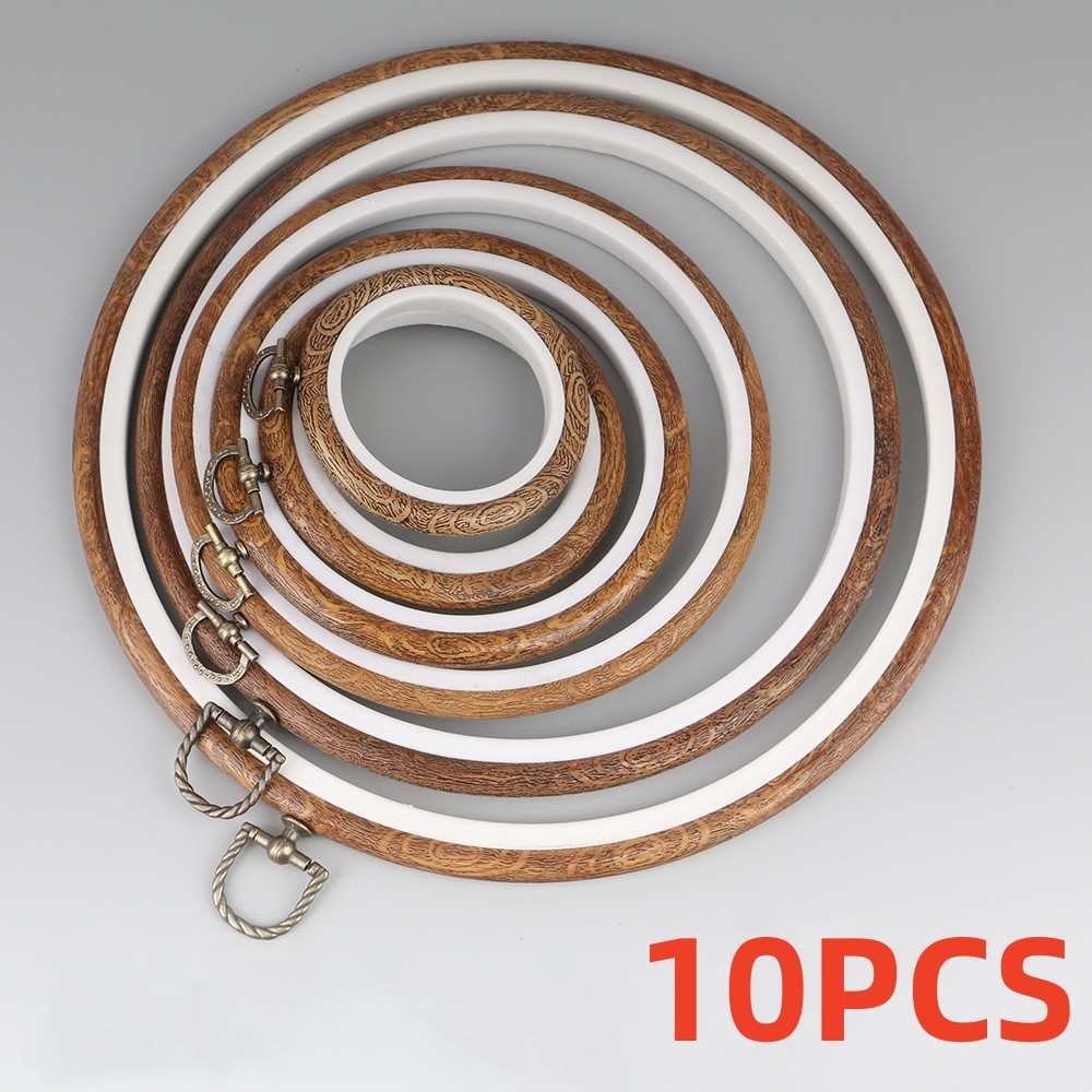10pcs/Set 7.5-26cm Round Woode - огляд і ціна Embroidery Hoop Stand