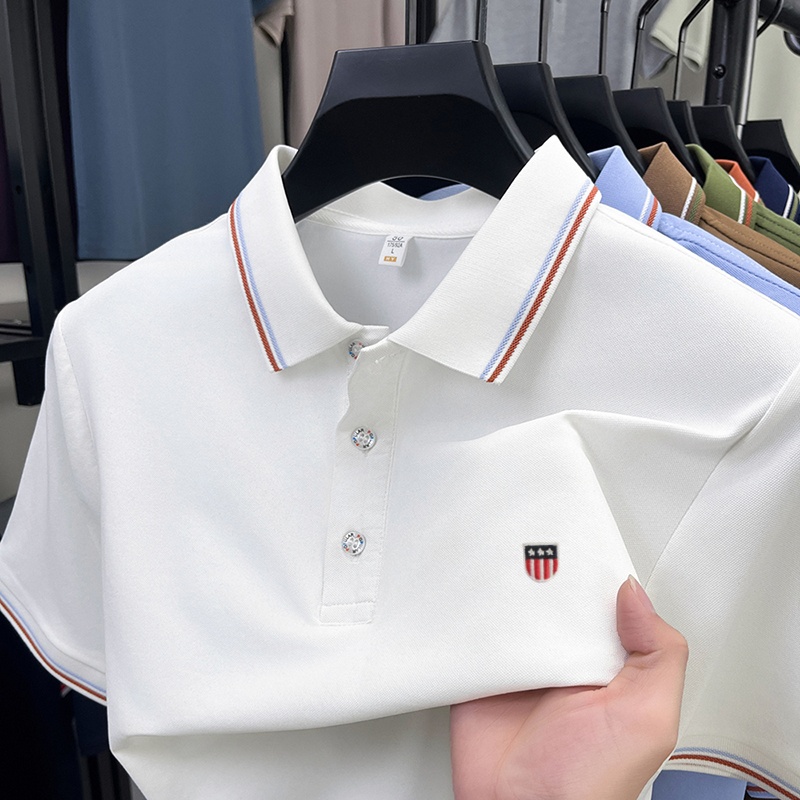 Ice Silk Men's Quick-dry Polo  - огляд і ціна Embroidery Premium