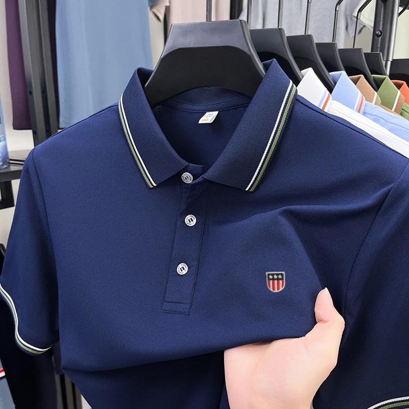 Ice Silk Men's Quick-dry Polo  - огляд і ціна Embroidery Premium