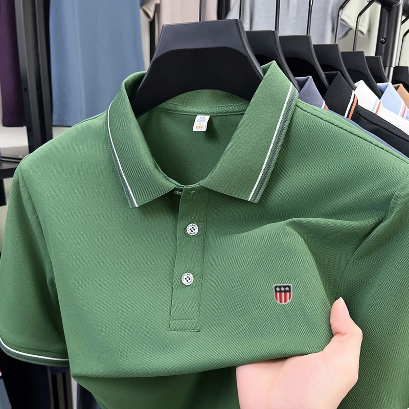 Ice Silk Men's Quick-dry Polo  - огляд і ціна Embroidery Premium