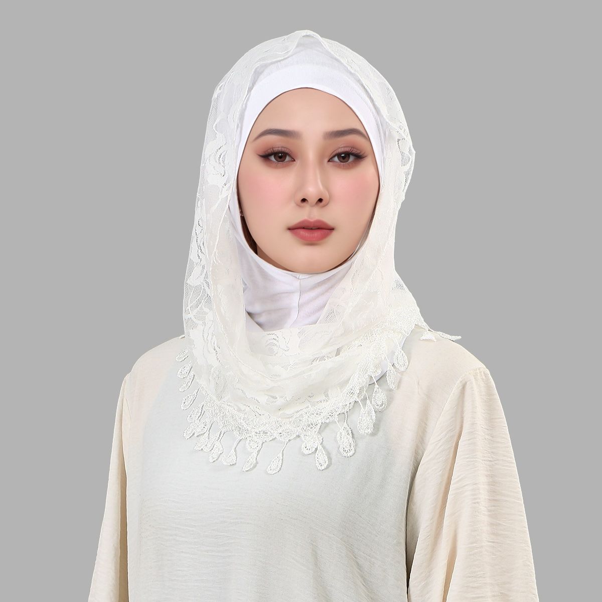 Fashion Muslim Woman Lace Hija - огляд і ціна Embroidery Premium
