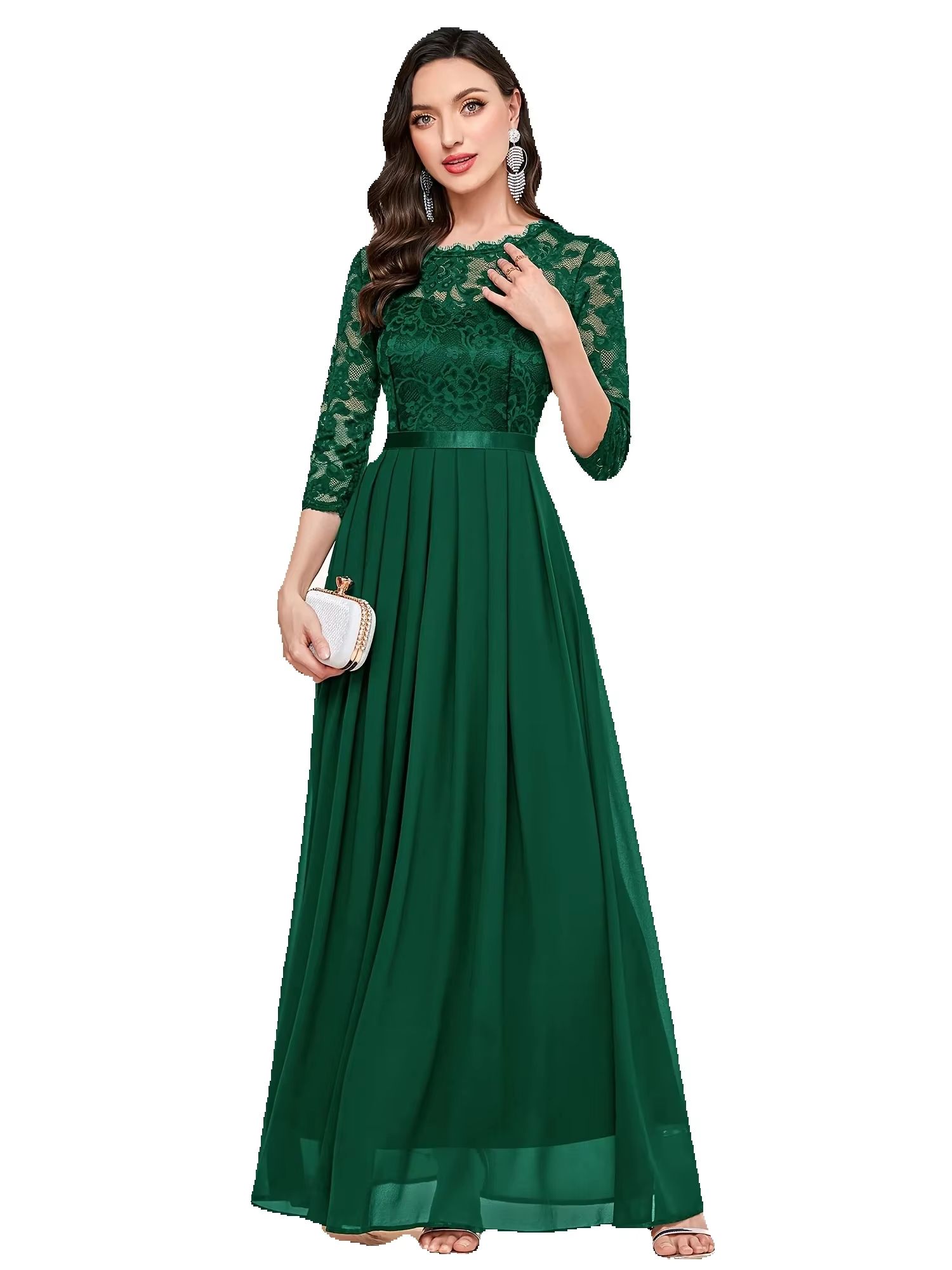 Elegant 3/4 Sleeve Lace Evenin - огляд і ціна Embroidery Class