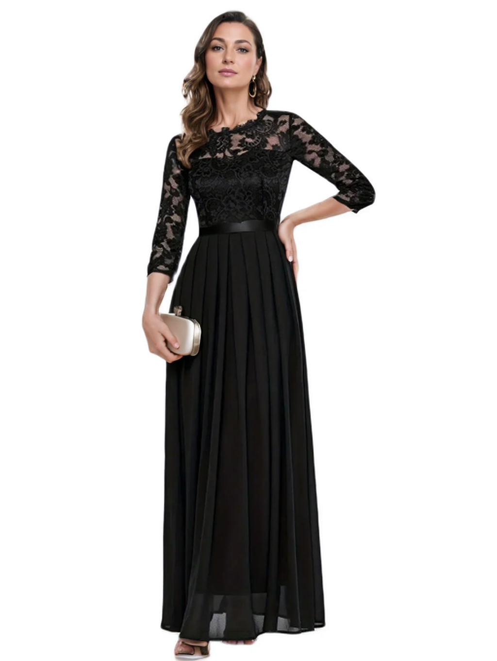 Elegant 3/4 Sleeve Lace Evenin - огляд і ціна Embroidery Class