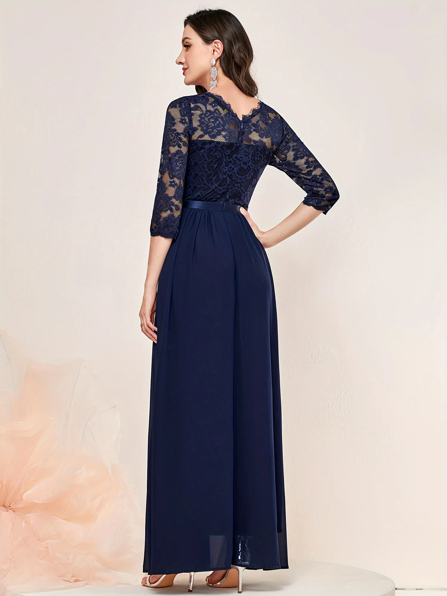 Elegant 3/4 Sleeve Lace Evenin - огляд і ціна Embroidery Class