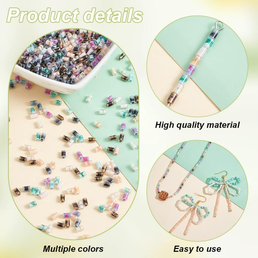 720pcs 6 Colors Tube Beads 24g - огляд і ціна Embroidery Youtube