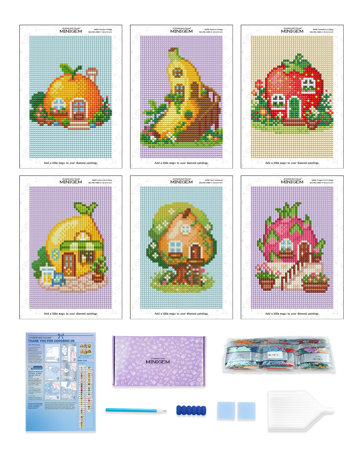 Forever Young Minigem 6PCS Fru - огляд і ціна Embroidery Uae
