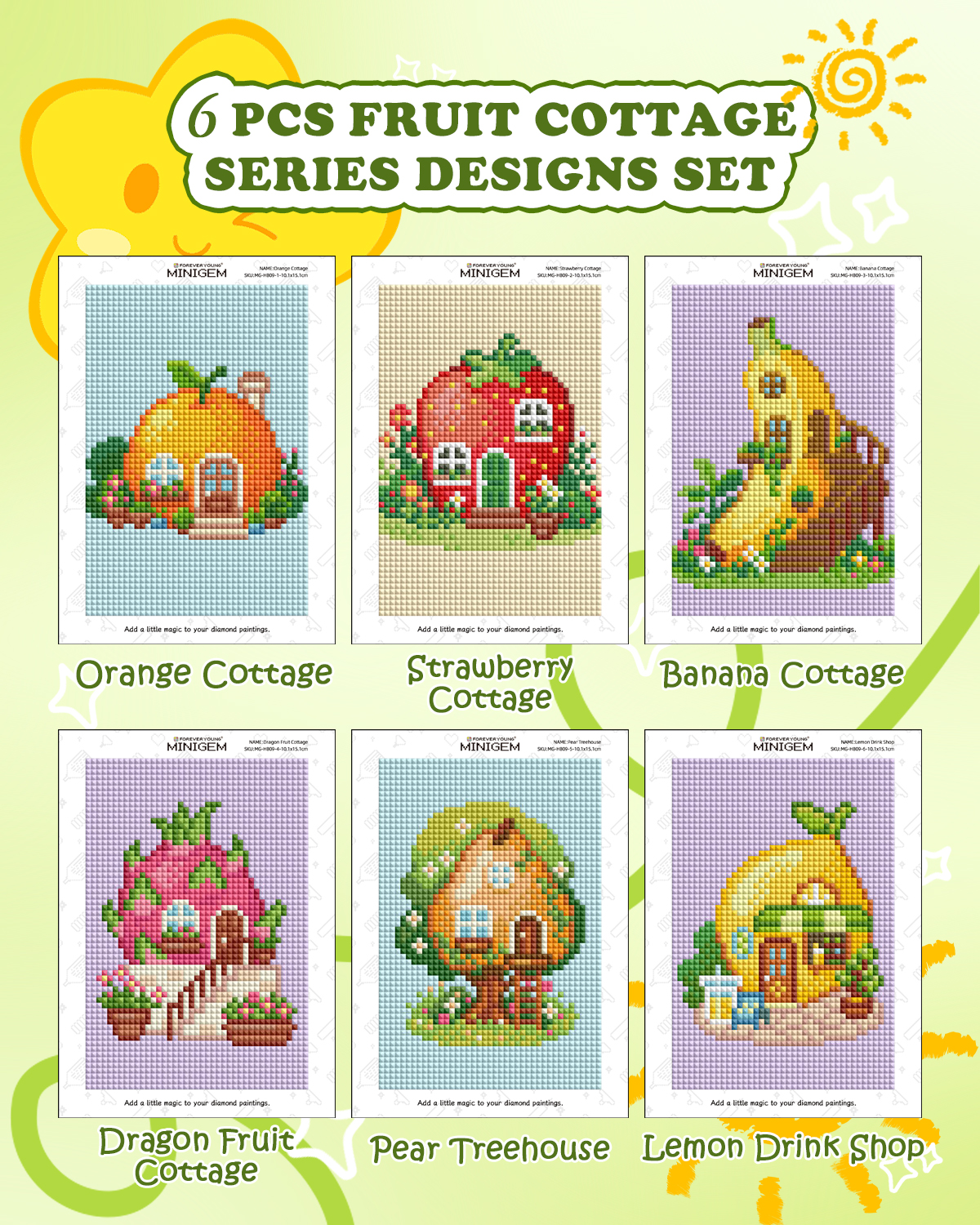 Forever Young Minigem 6PCS Fru - огляд і ціна Embroidery Uae
