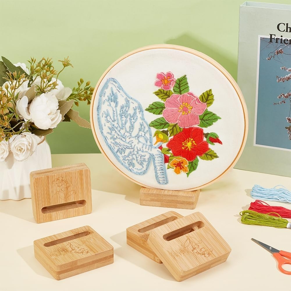 6Pcs Embroidery Hoop Rectangle - огляд і ціна Embroidery Hoop Stand