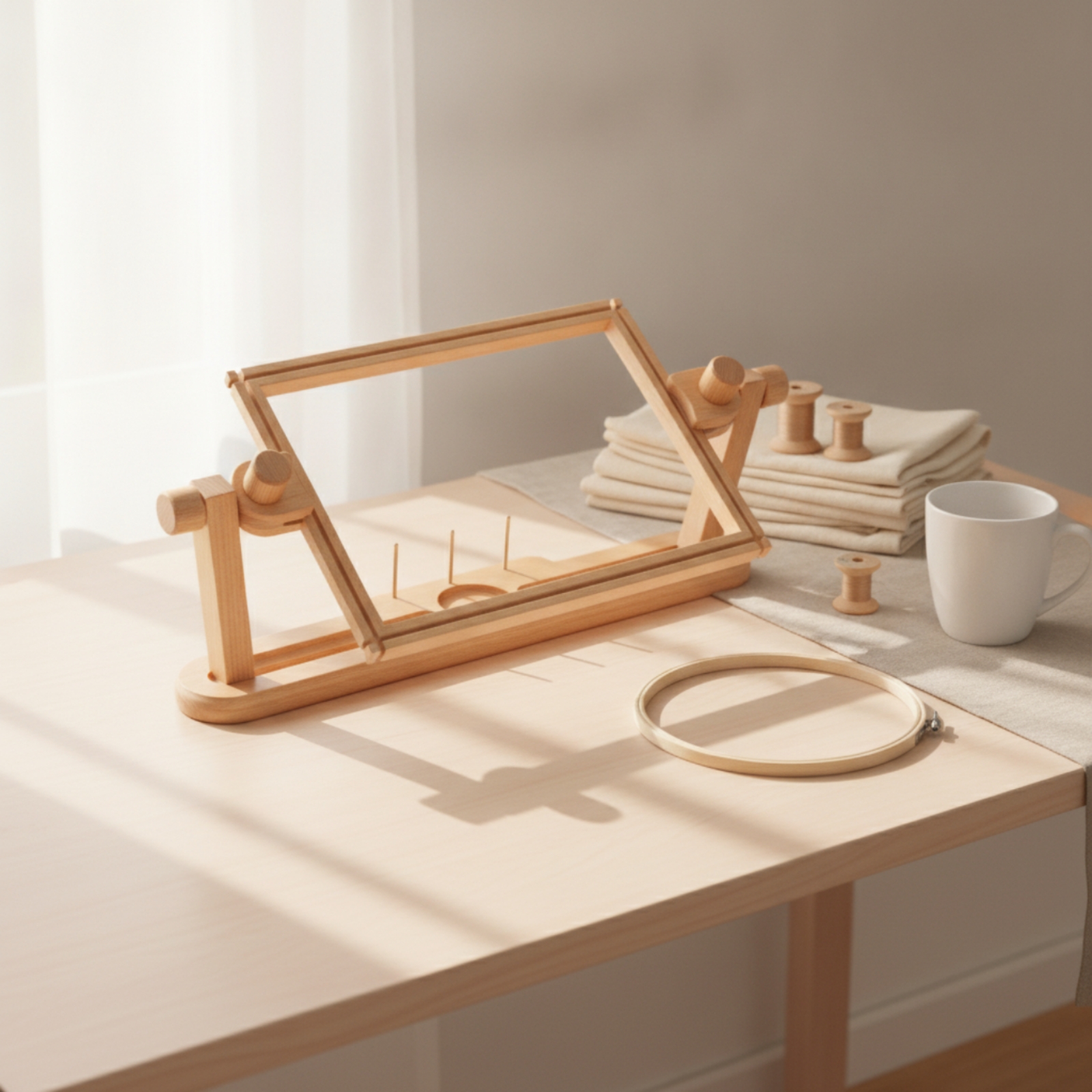 Embroidery Stand with Hoop Rot - огляд і ціна Embroidery Hoop Stand