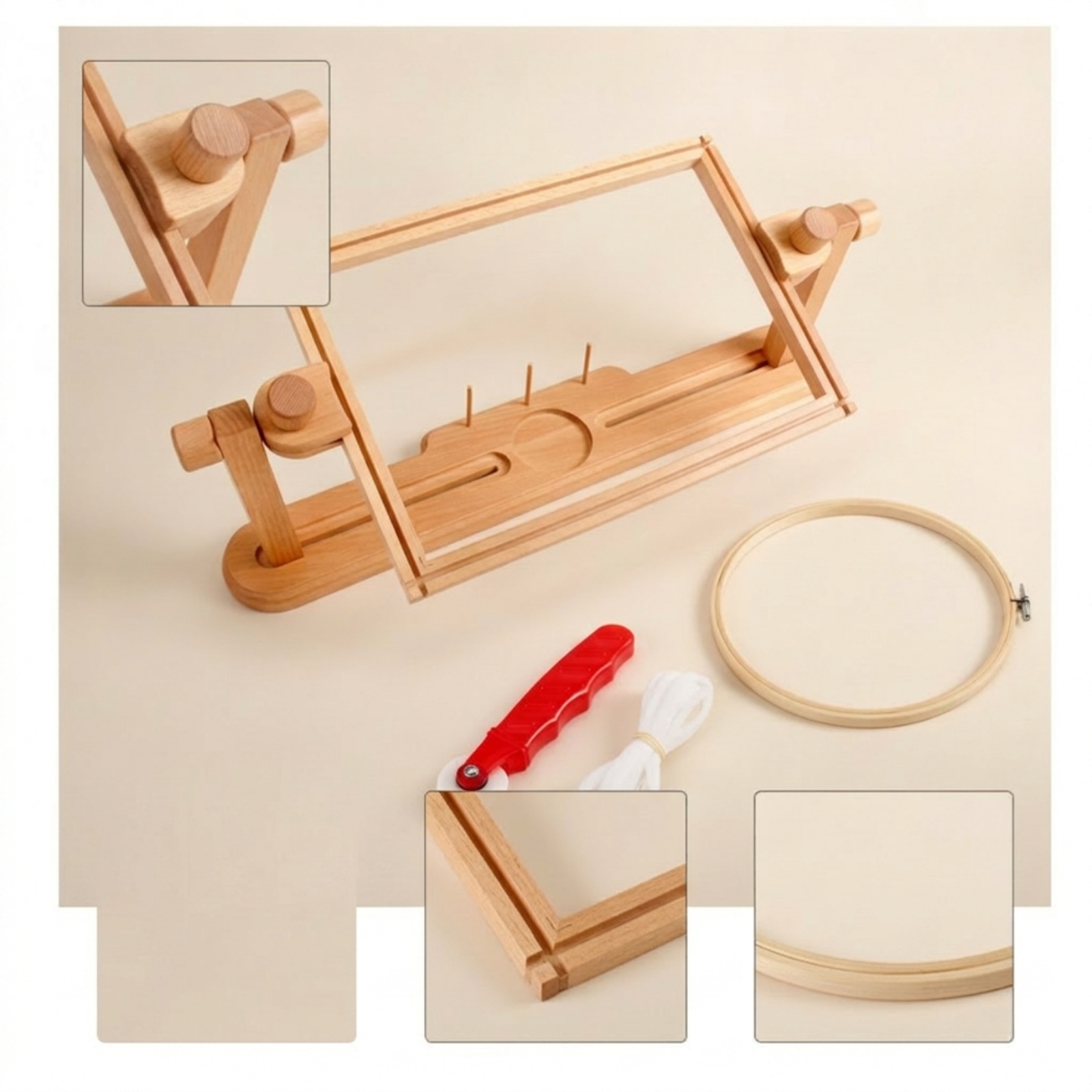Embroidery Stand with Hoop Rot - огляд і ціна Embroidery Hoop Stand