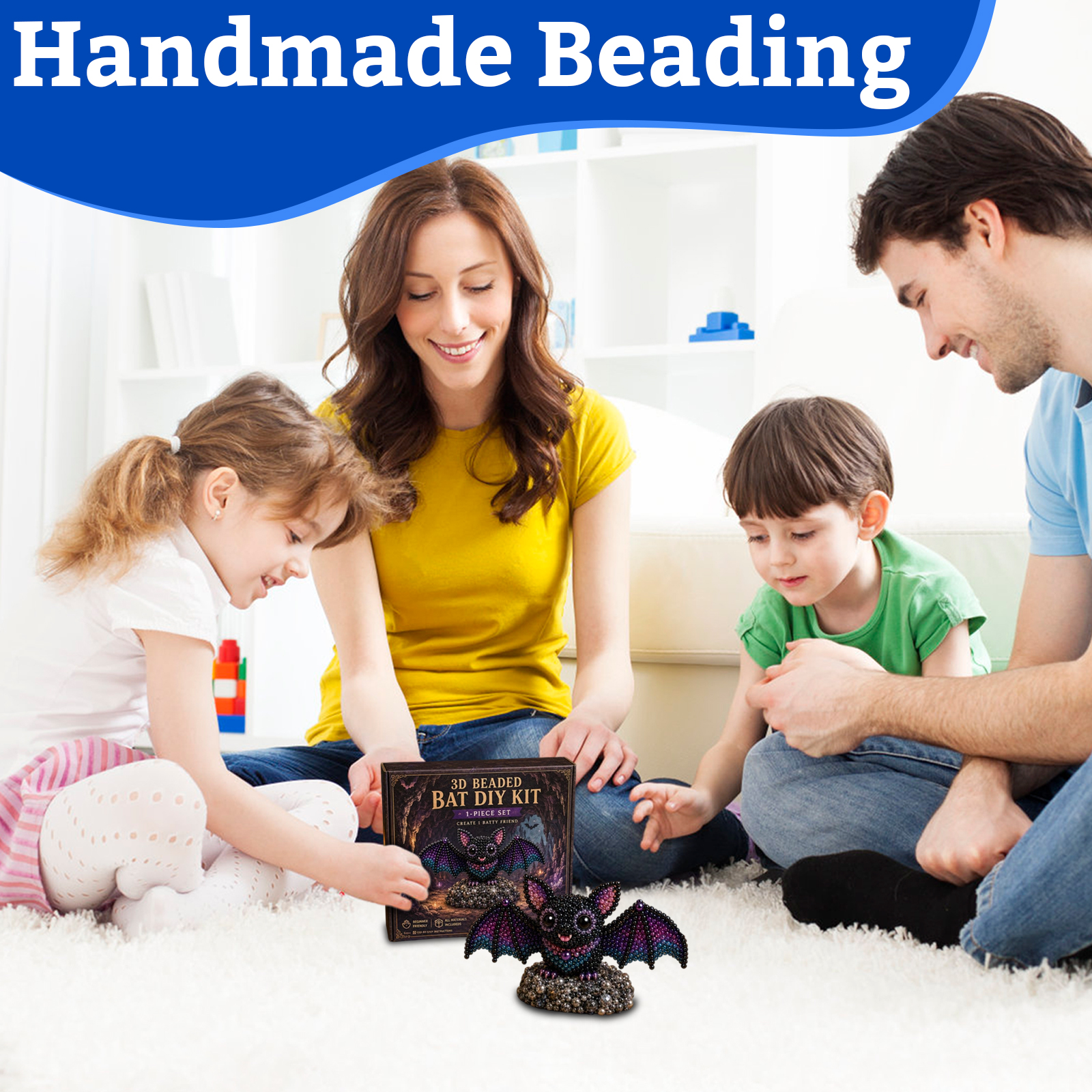 1/2/3/5Set 3D Beaded Bat Craft - огляд і ціна Embroidery Youtube