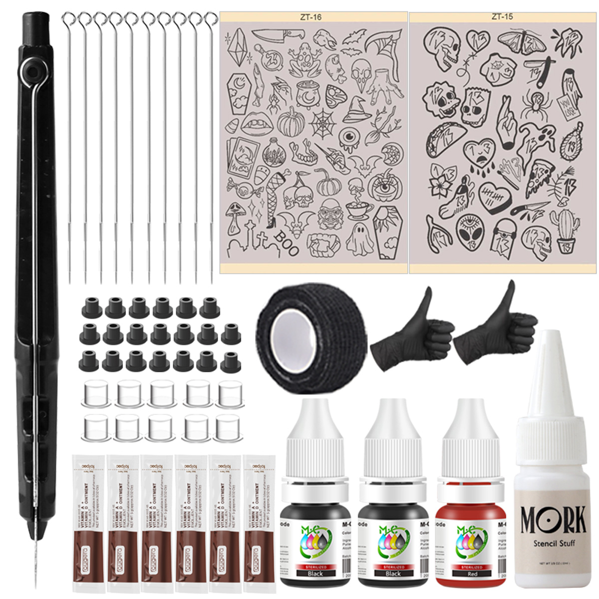 Complete Tattoo Supplies Kit,  - огляд і ціна Transfer Pen Ink