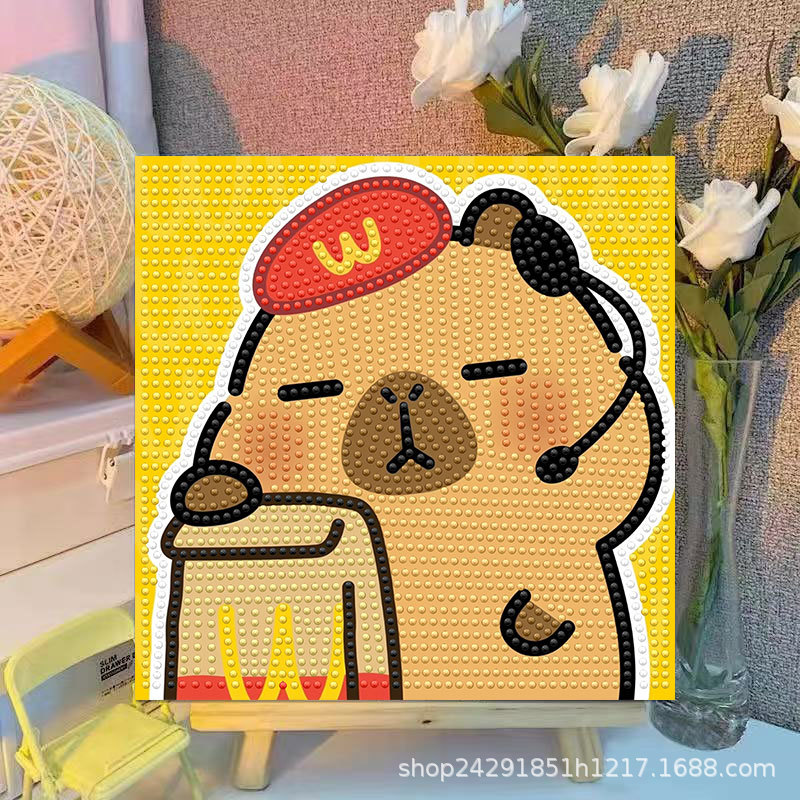 Cartoon Capibala Crystal Diamo - огляд і ціна Embroidery Handicraft
