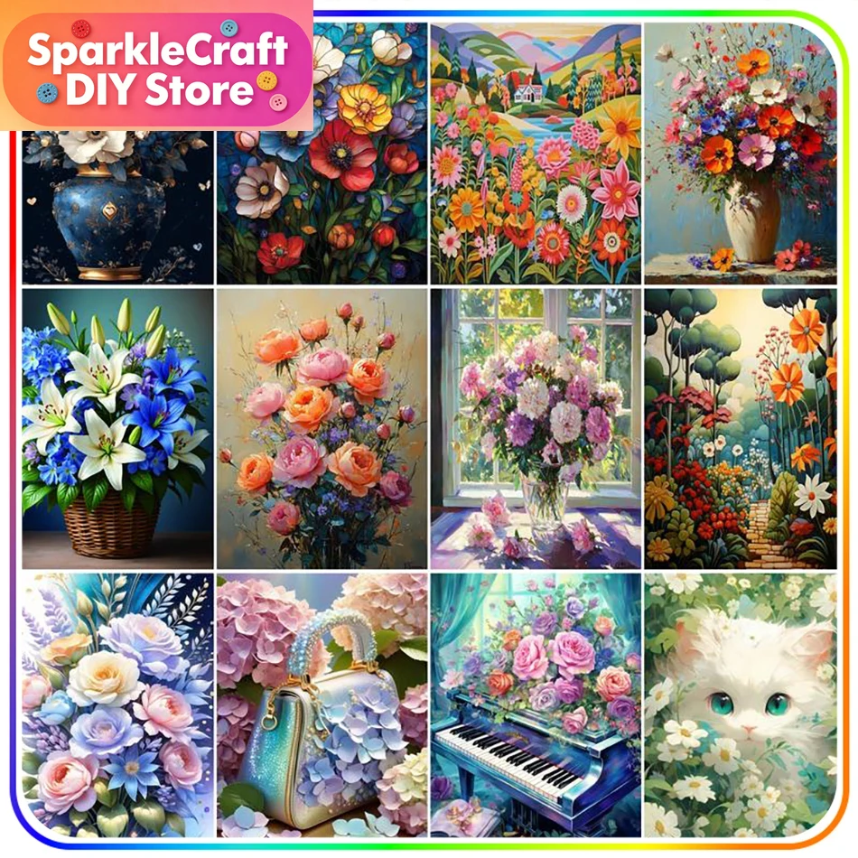 1pc frameless  Diamond Paintin - огляд і ціна Embroidery Handicraft
