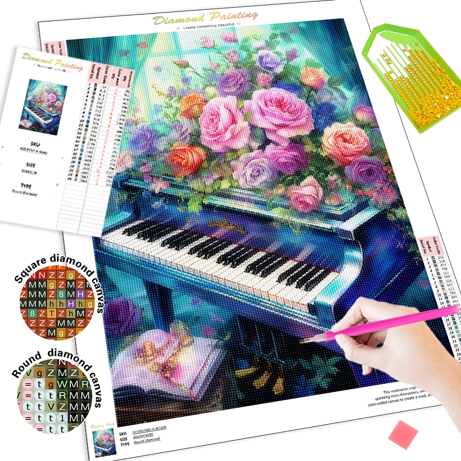 1pc frameless  Diamond Paintin - огляд і ціна Embroidery Handicraft