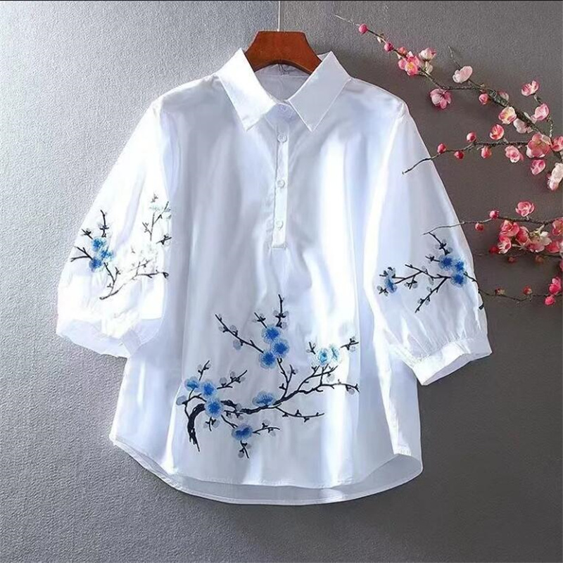 White Embroidered Shirt Women  - огляд і ціна Embroidery Class