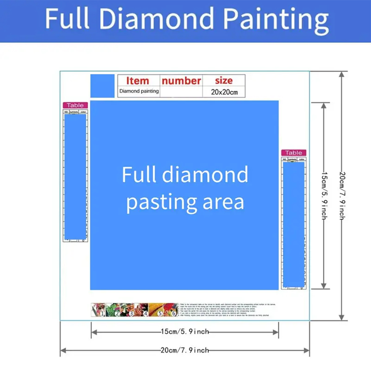 5D Diamond Painting Set, Color - огляд і ціна Embroidery H&M